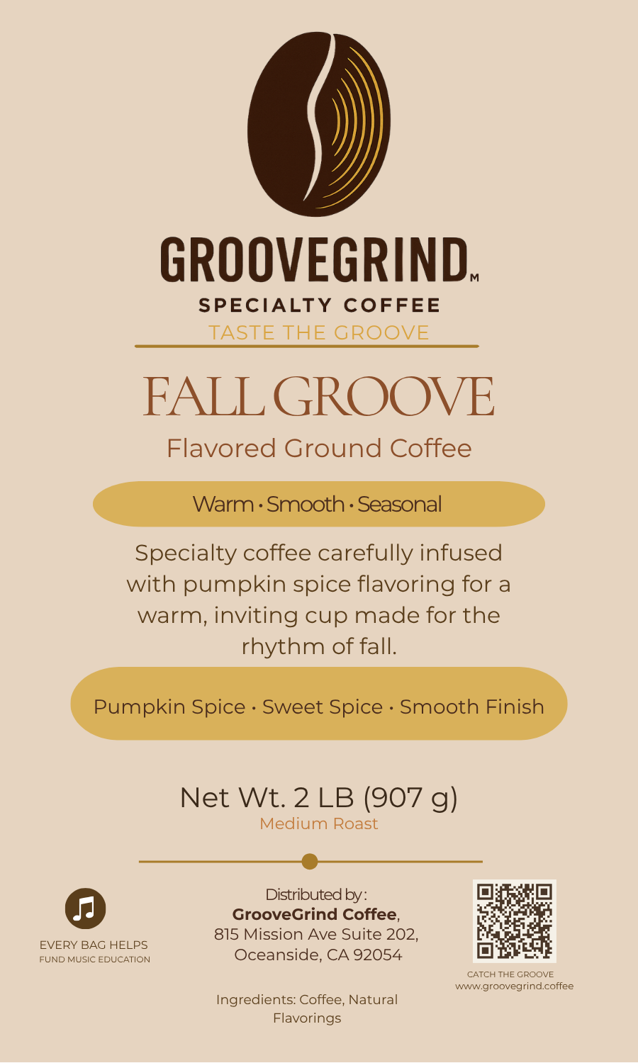Fall Groove — Seasonal Pumpkin Spice Coffee