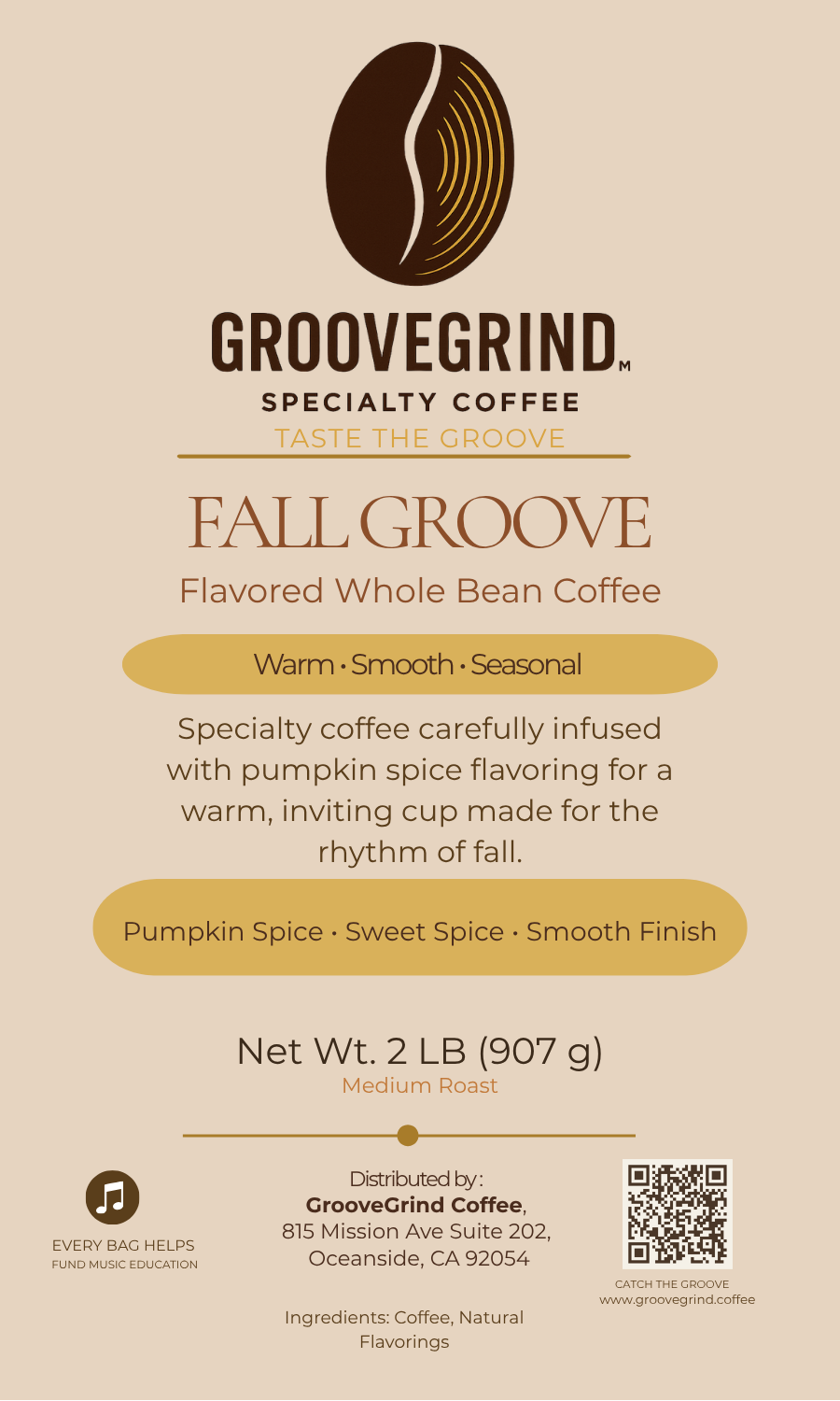 Fall Groove — Seasonal Pumpkin Spice Coffee